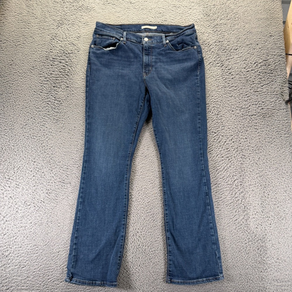 Levi's‎ Jeans Women's 14 Blue Cotton Denim Bootcut Classic Fit Workwear Stretch